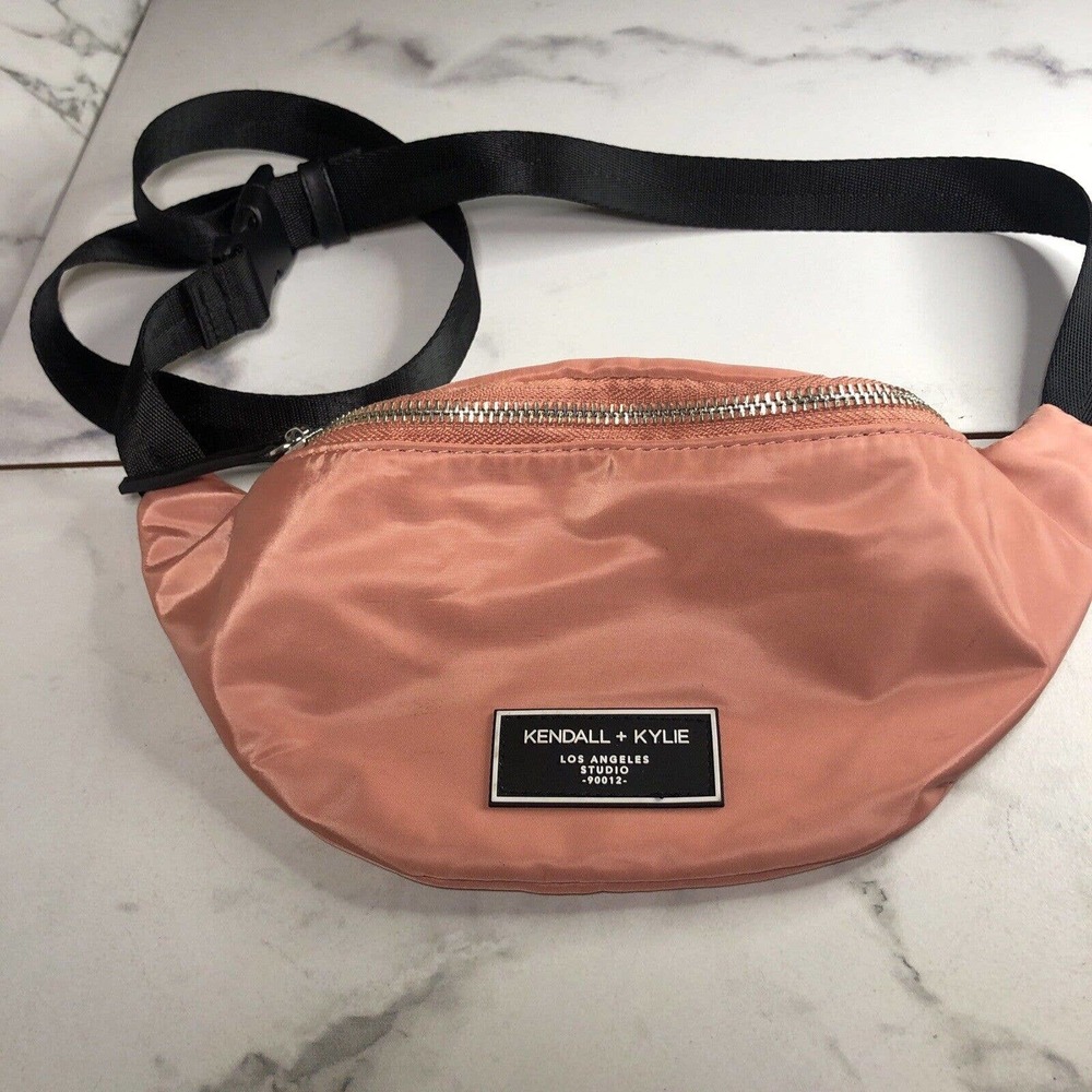 Kendall and Kylie Fanny Pack Belt Bag Pink A Few Scuffs See Pics G